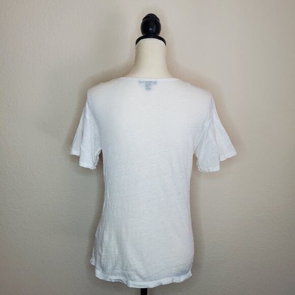 J. Crew Linen Bell Sleeve Top Small - Picture 3 of 7